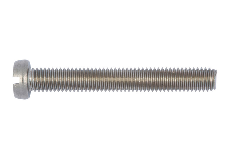 Zylinderschraube mit Schlitz M5 x 20 ISO 1207, Edelstahl A4-70, blank