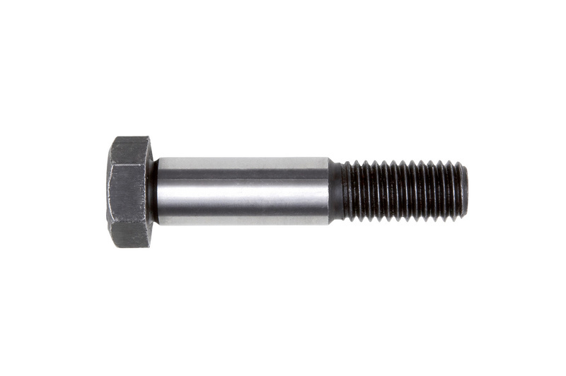Sechskant-Passschraube mit langem Gewindezapfen DIN 609, Stahl 8.8, blank