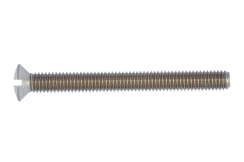 Linsensenkschraube mit Schlitz 8 x 40 DIN 964, Edelstahl A4, blank