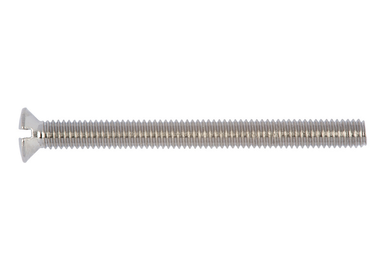 Linsensenkschraube mit Schlitz M3 x 25 DIN 964, Stahl 4.8, vernickelt (E2J)