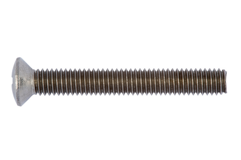 Linsensenkschraube mit Kreuzschlitz H 5 x 35 DIN 966, Edelstahl A4, blank