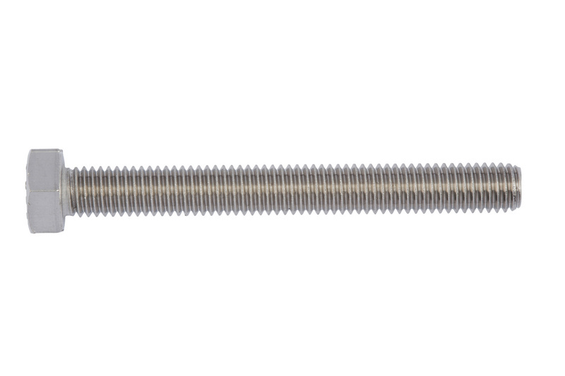 Sechskantschraube mit Gewinde bis Kopf M10 x 18 DIN 933, Edelstahl A2, blank