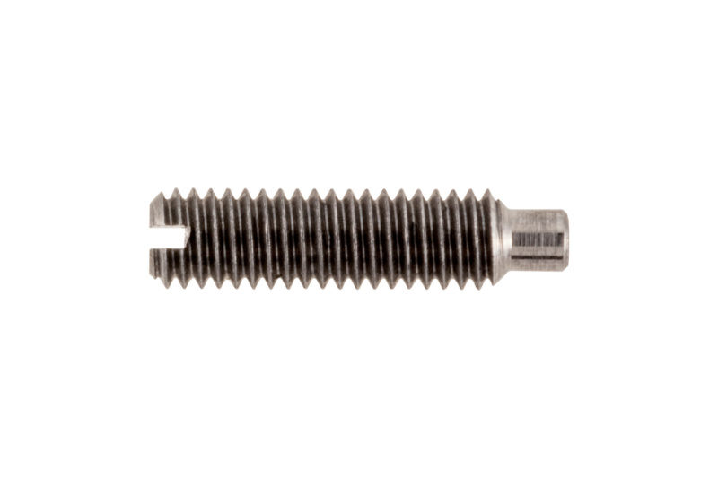 Gewindestift mit Schlitz und Zapfen 8 x 40 DIN 417, Stahl 14H, blank