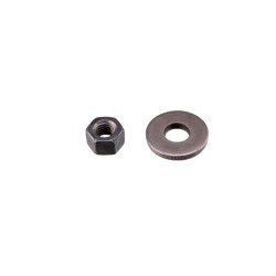 Scheibe und Mutter WN-810 Stahl blank