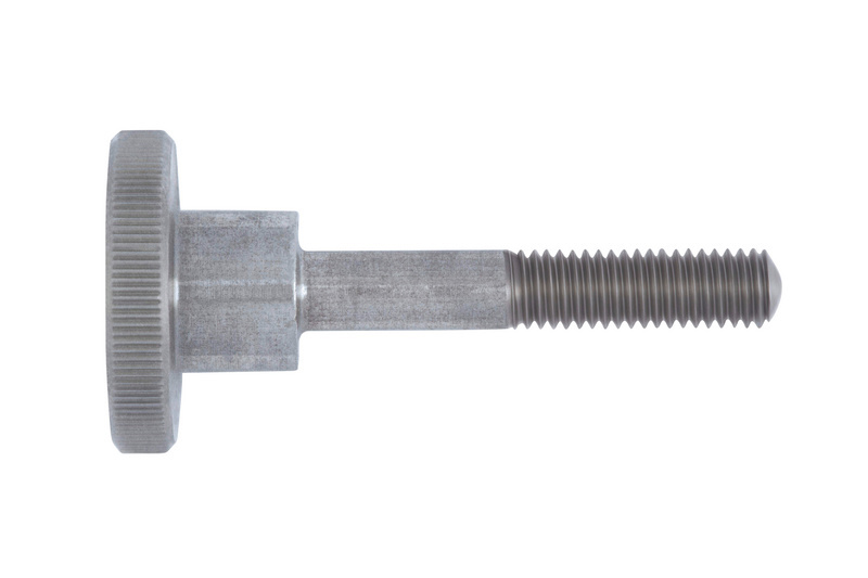 Rändelschraube, hohe Form M3 x 8 DIN 464, Edelstahl A1, blank