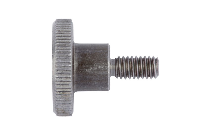 Rändelschraube, hohe Form M5 x 12 DIN 464, Stahl 5.8, blank