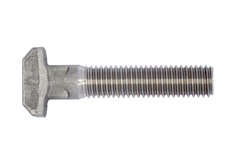 Hammerkopfschraube mit Vierkant DIN 186, Edelstahl A2, blank