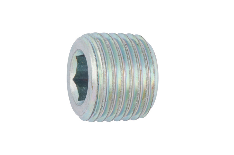 Verschlussschraube mit Innensechskant, kegeliges Gewinde 33 x 2,0