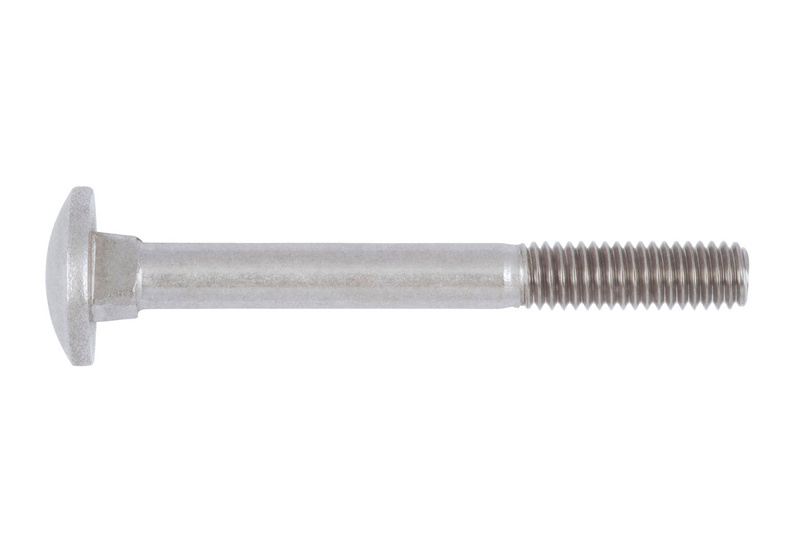 Flachrundschraube mit Vierkantansatz M5 x 25 DIN 603, Edelstahl A2, blank