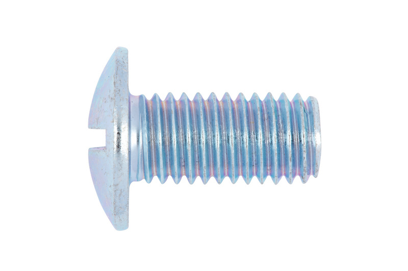 Flachrundschraube mit Schlitz M6 x 40 W-0231, Stahl 4.8 verzinkt, mit Schlitz