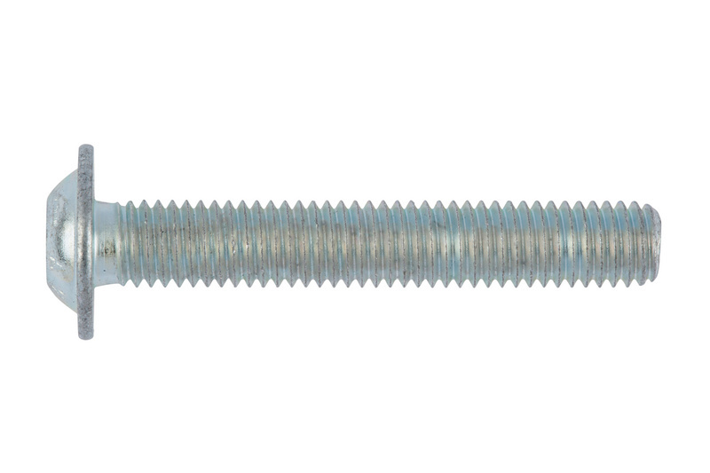 Schraube abgeflachter Halbrundkopf mit Bund und Innensechskant M12 x 25