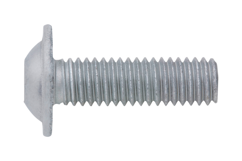 Schraube abgeflachter Halbrundkopf mit Bund und Innensechskant M6x45