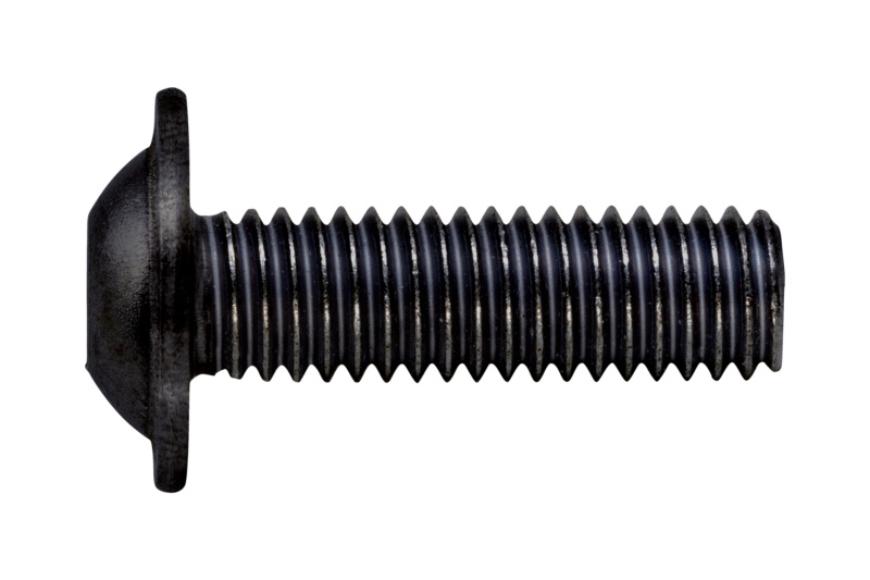 Schraube abgeflachter Halbrundkopf mit Bund und Innensechskant M6 x 35