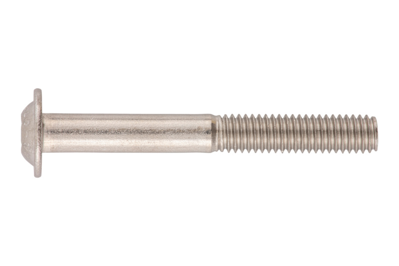 Schraube abgeflachter Halbrundkopf und Bund mit Innensechsrund M5 x 45