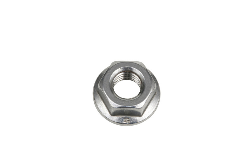 Sperrzahnmutter M 10 Edelstahl A2, blank