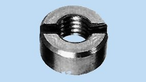 Schlitzmutter M 10 DIN 546, Edelstahl A4, blank