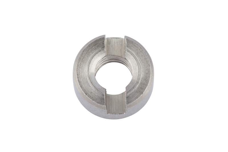 Schlitzmutter M 2 DIN 546, Stahl, blank
