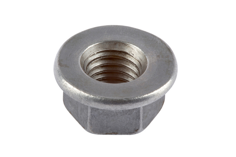 Sechskantmutter mit Flansch DIN 6923, Stahl 8, blank