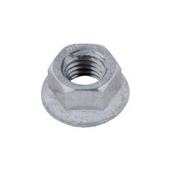 Sechskantmutter mit Flansch M16 EN 1661, Stahl FK10, Zink-Lamelle silber (ZFSHL)