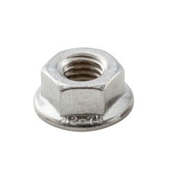 Sechskantmutter mit Flansch M8 EN 1661, Edelstahl A2-70, blank