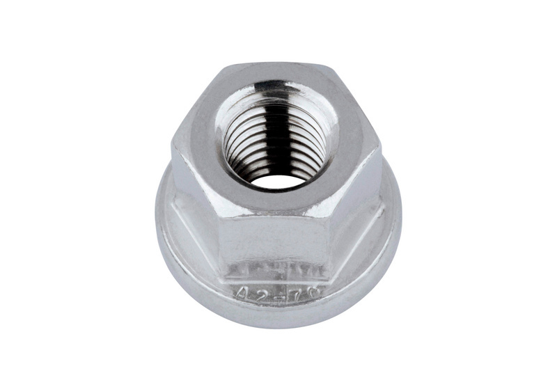 Sechskantmutter mit Bund, 1,5xd hoch M 12 DIN 6331, Edelstahl A2