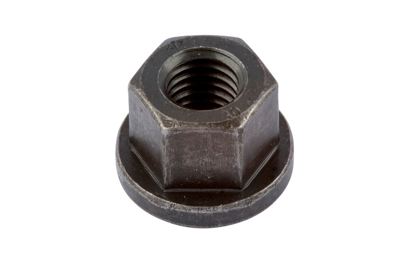 Sechskantmutter mit Bund, 1,5xd hoch DIN 6331, Stahl 10, blank