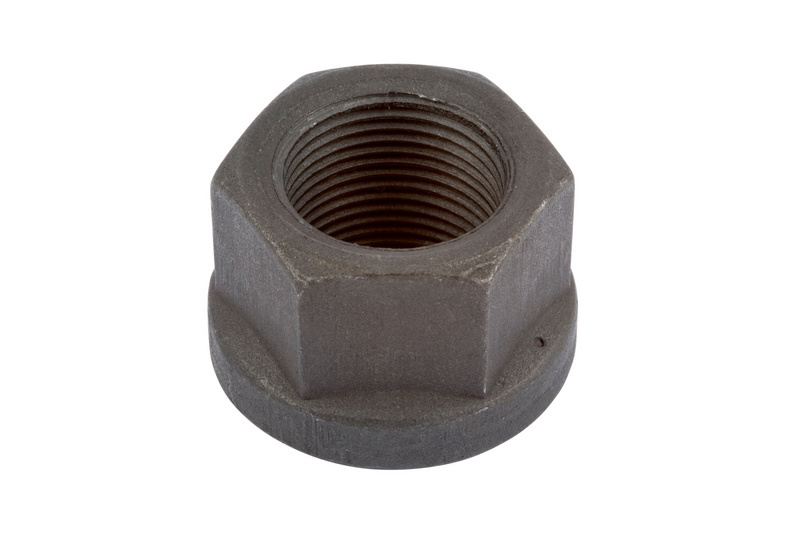Flachbundmutter Radbefestigung M12x1,5 DIN 74361, Stahl 10, phosphatiert, Form B