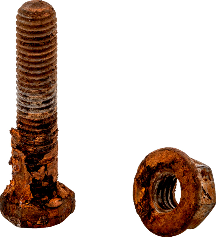 Sechskantmutter mit Flansch, gewindefurchend M8