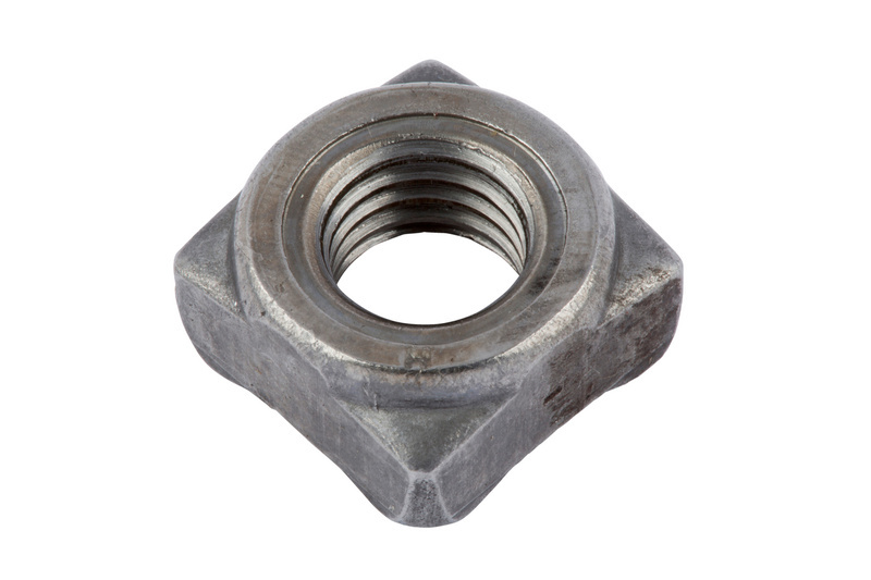 Vierkant-Schweißmutter M 4 DIN 928, Stahl, blank