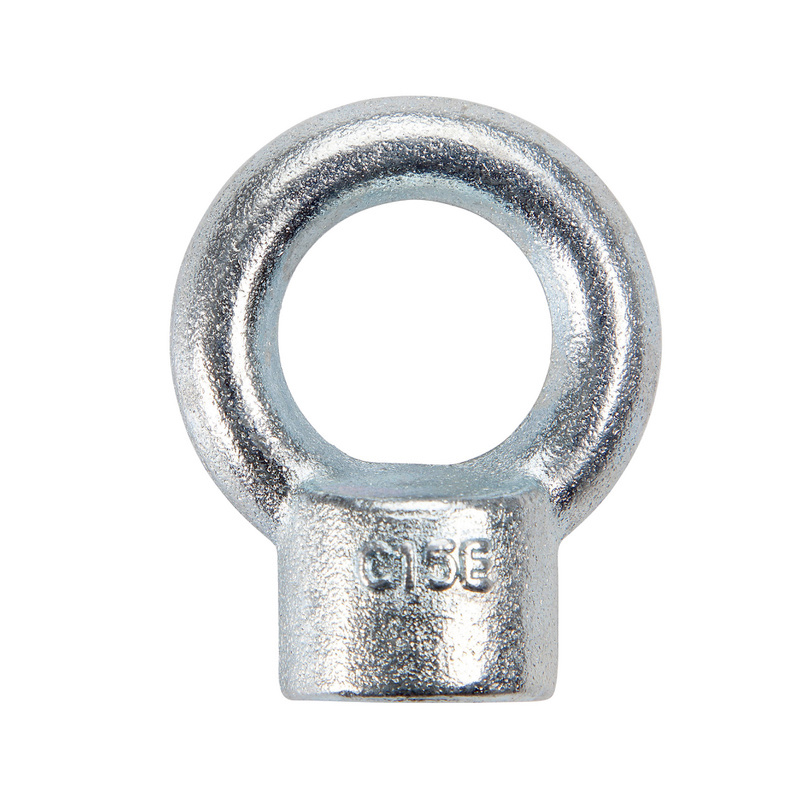 Ringmutter 16 x 25 DIN 582, Stahl C15E verzinkt, blau passiviert (A2K)