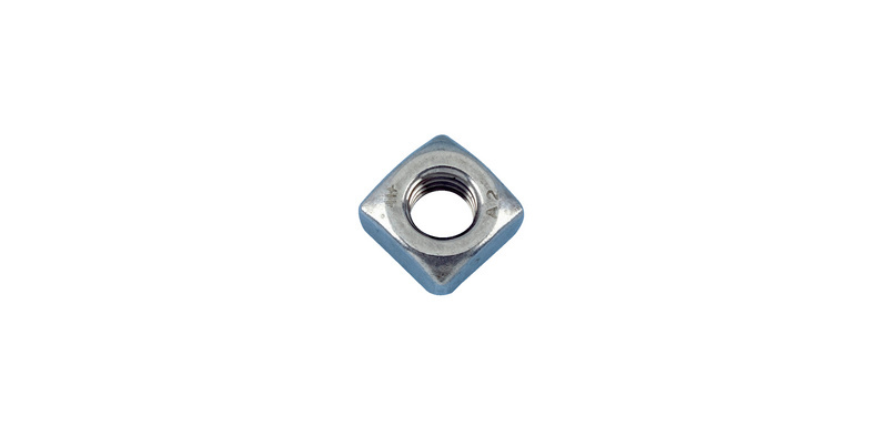Vierkantmutter M 6 DIN 557, Edelstahl A2, blank