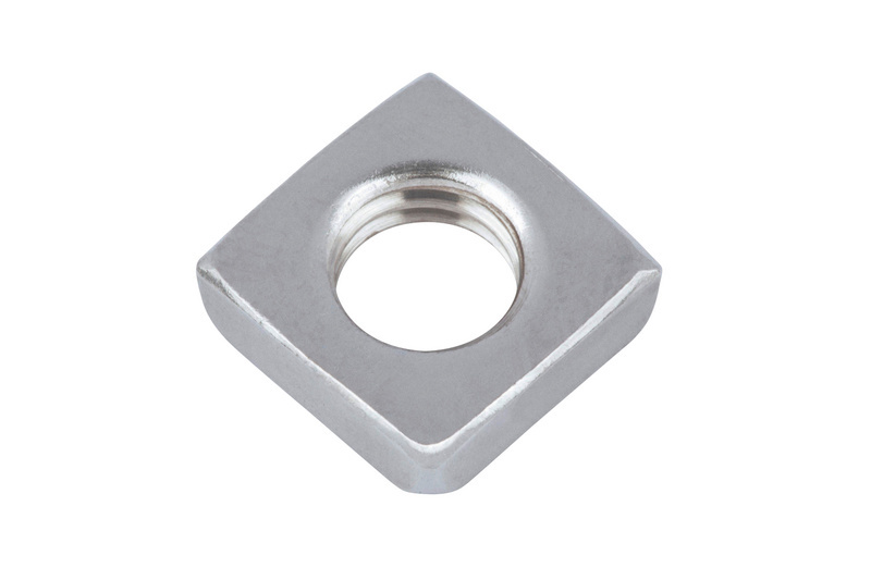 Vierkantmutter niedrige Form M 4 DIN 562, Edelstahl A2, blank