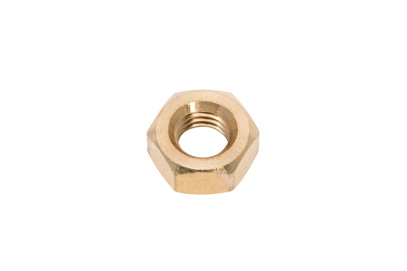 Sechskantmutter M 6 ISO 4032 Messing, blank