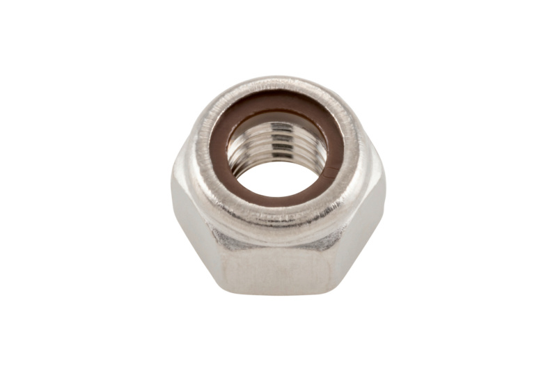 Sechskantmutter mit Klemmteil (brauner nichtmetallischer Einsatz) M8