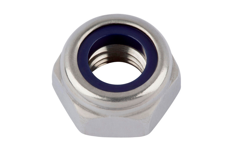 Sechskantmutter niedrige Form mit Klemmteil (nichtmetallischer Einsatz) M16
