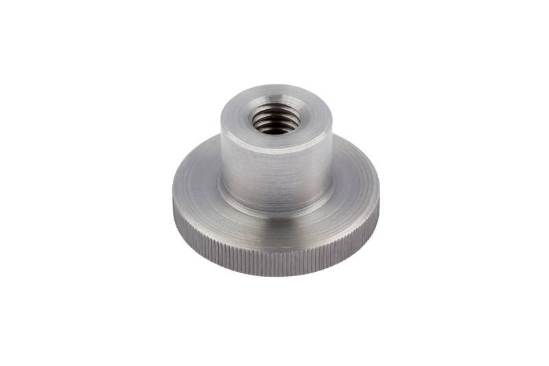 Rändelmutter hohe Form M5 DIN 466, Stahl 5, blank