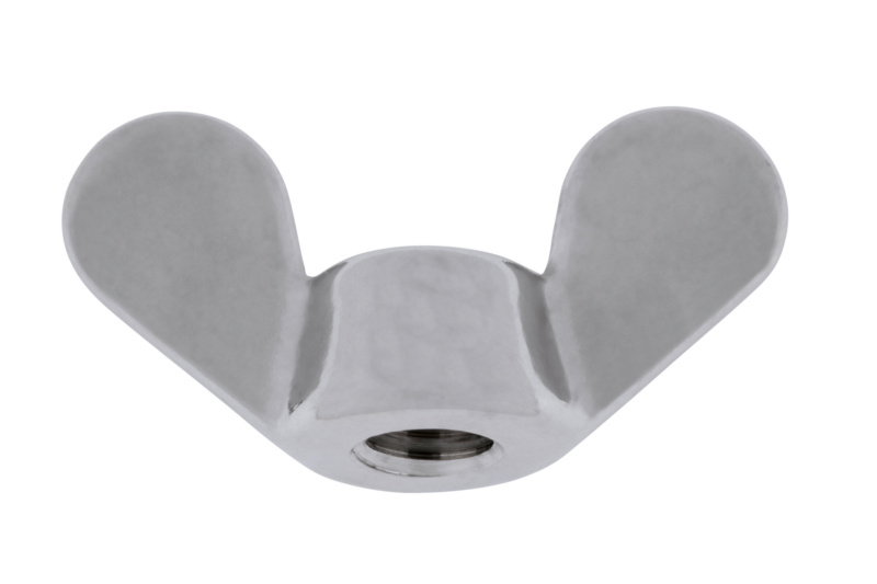 Flügelmutter, runde Flügelform (deutsche Form) M 8 DIN 315, Edelstahl A4, blank