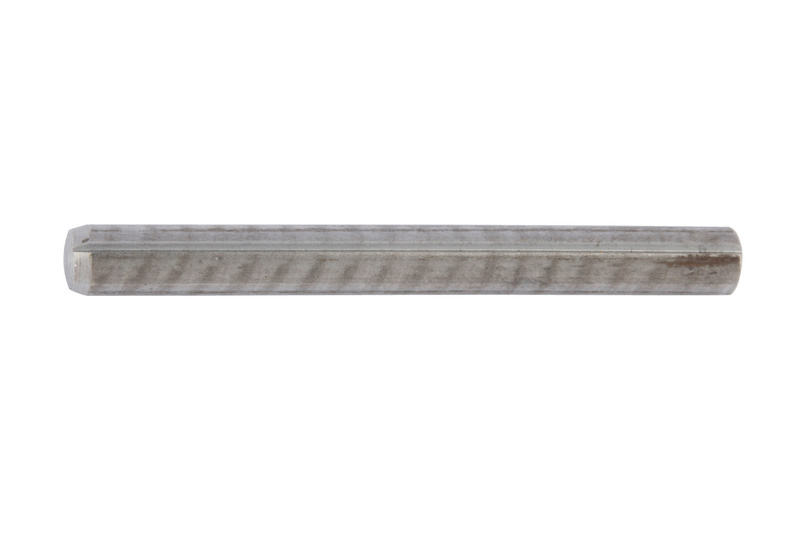 Zylinderkerbstift mit Fase 16 x 45 ISO 8740, Stahl blank