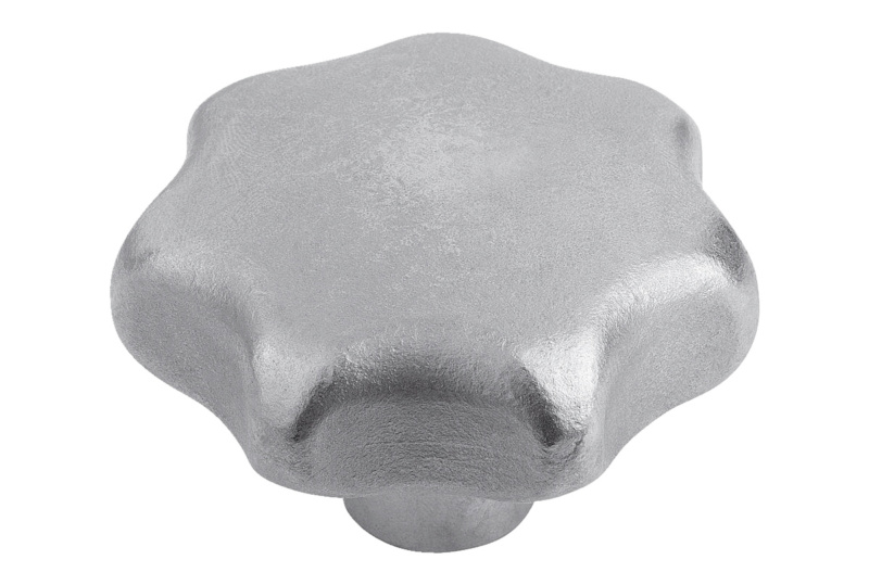 Sterngriff Edelstahl A2 Innengewinde, gestrahlt STERNGRF-IG-A2-GESTRHL-E-D32-M6