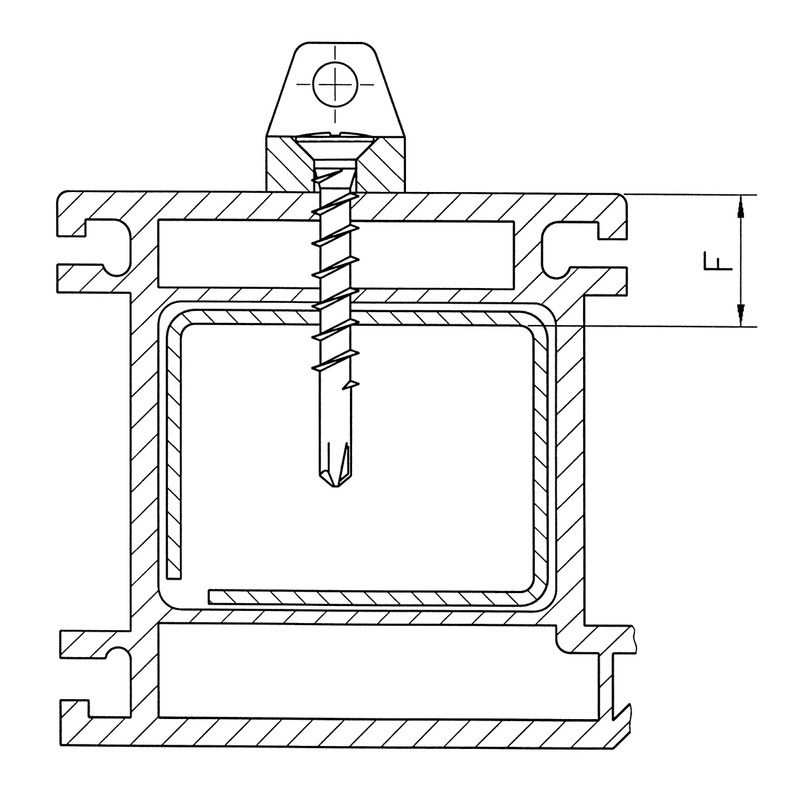 Eck-Lagerschraube selbstbohrend 4,3x47