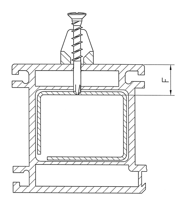 Eck-Lagerschraube selbstbohrend 4,3 x 36