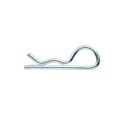 Federstecker 2 x 50 mit einfachem Auge. Stahl verzinkt, blau passiviert