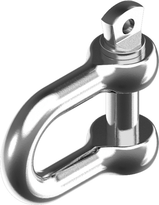 Schäkel gerade mit unverlierbarem Bolzen Ø 4 mm Edelstahl A4