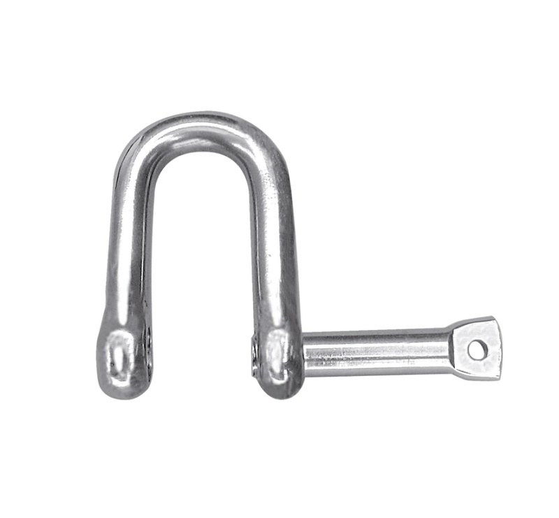 Schäkel gerade mit unverlierbarem Bolzen Ø 6 mm Edelstahl A4