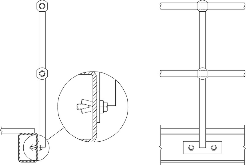 Hohlprofilbefestiger BoxBolt® M16 x 75 Edelstahl A4, mit CE-Kennzeichnung
