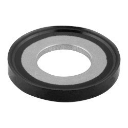 Edst 1.4404 mit Gummiwulst EPDM 291 Hyg. Bereich SHB-DI-HYG-1.4404-EPDM-SCHWARZ-