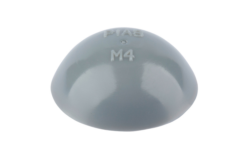 Kunststoff-Abdeckkappe mit Dichtlippe Ø 4,8 mm für Linsenkopfschraube