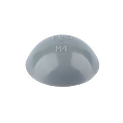 Kunststoff-Abdeckkappe mit Dichtlippe Ø 4,8 mm für Linsenkopfschraube
