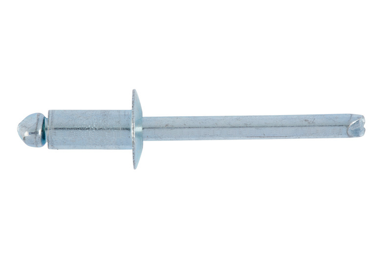 Blindniet offen mit Sollbruchdorn und Flachkopf 4,0 x 8