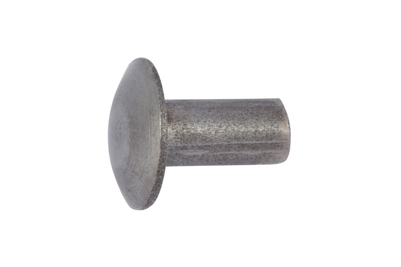Flachrundniete 5 x 10 DIN 674, Aluminium blank